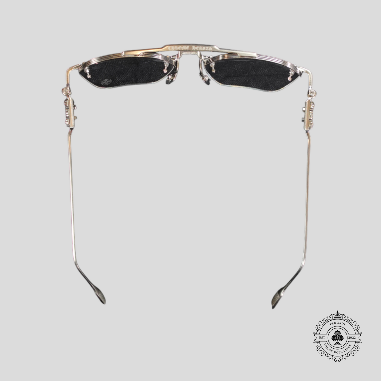 Chrome Hearts Fluid Glasses in Silver
