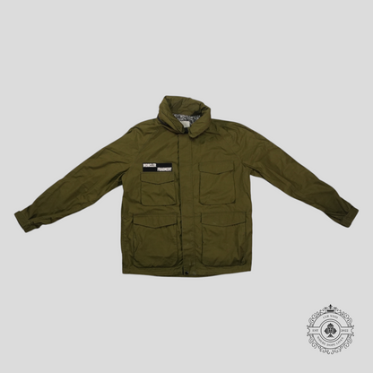Moncler Fragment Logo Field Jacket in Green