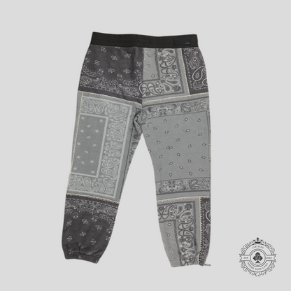 Amiri Bandana Reconstruct Sweatpants in Grey