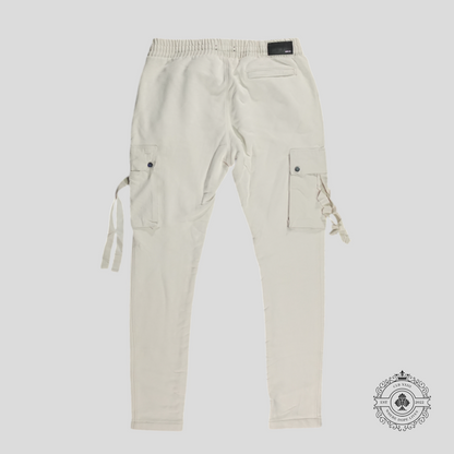 Amiri Tapered Cargo Sweatpants in Alabaster White