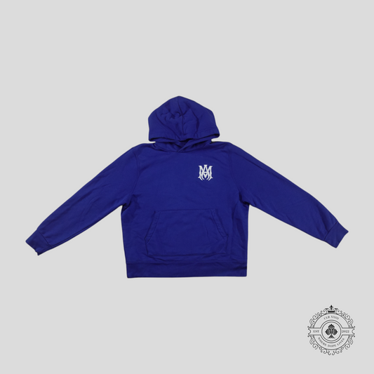 Amiri Ma Logo Hoodie in Blue