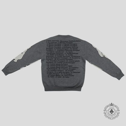 Louis Vuitton Menswear Studio & Atelier Jacquard Sweater in Grey