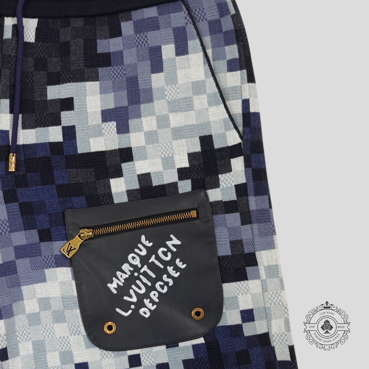 Louis Vuitton Hybrid Damoflage Shorts in Blue