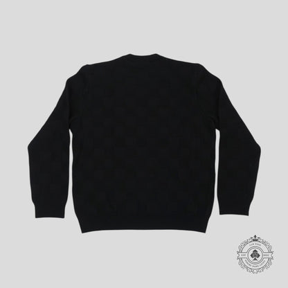 Louis Vuitton Damier Pearl Embroidered Pullover in Black