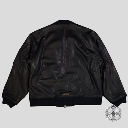 Chrome Hearts CH Patch Bomber Jacket in Black