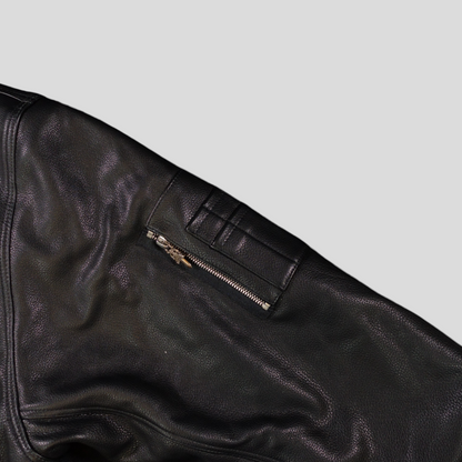 Chrome Hearts CH Patch Bomber Jacket in Black