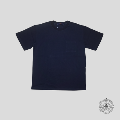 Louis Vuitton Signature Monogram Pocket T-Shirt in Navy Blue