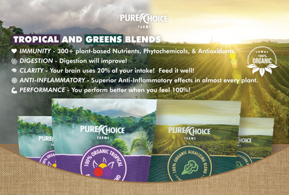 Organic Tropics & Raw Greens Micronutrient Powders