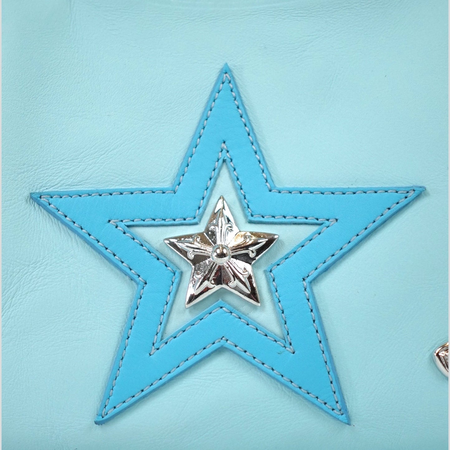 Chrome Hearts Star Patch Nip & Tuck Bag in Blue