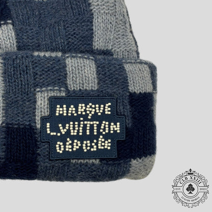 Louis Vuitton Damoflage Wool Beanie in Blue