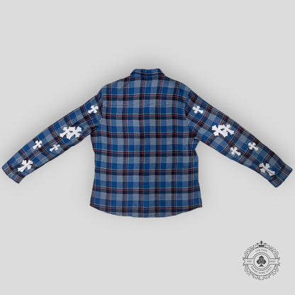 Chrome Hearts Cross Patch Padded Flannel Shirt