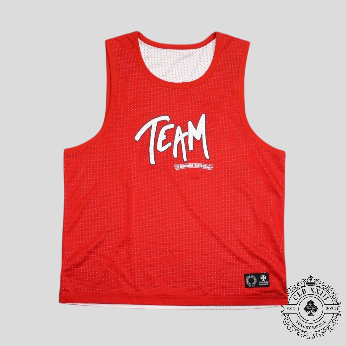 Chrome Hearts Reversible Mesh Team 99 Jersey in Red