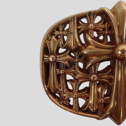 Chrome Hearts Cemetery Cross Buckle in Bronze
