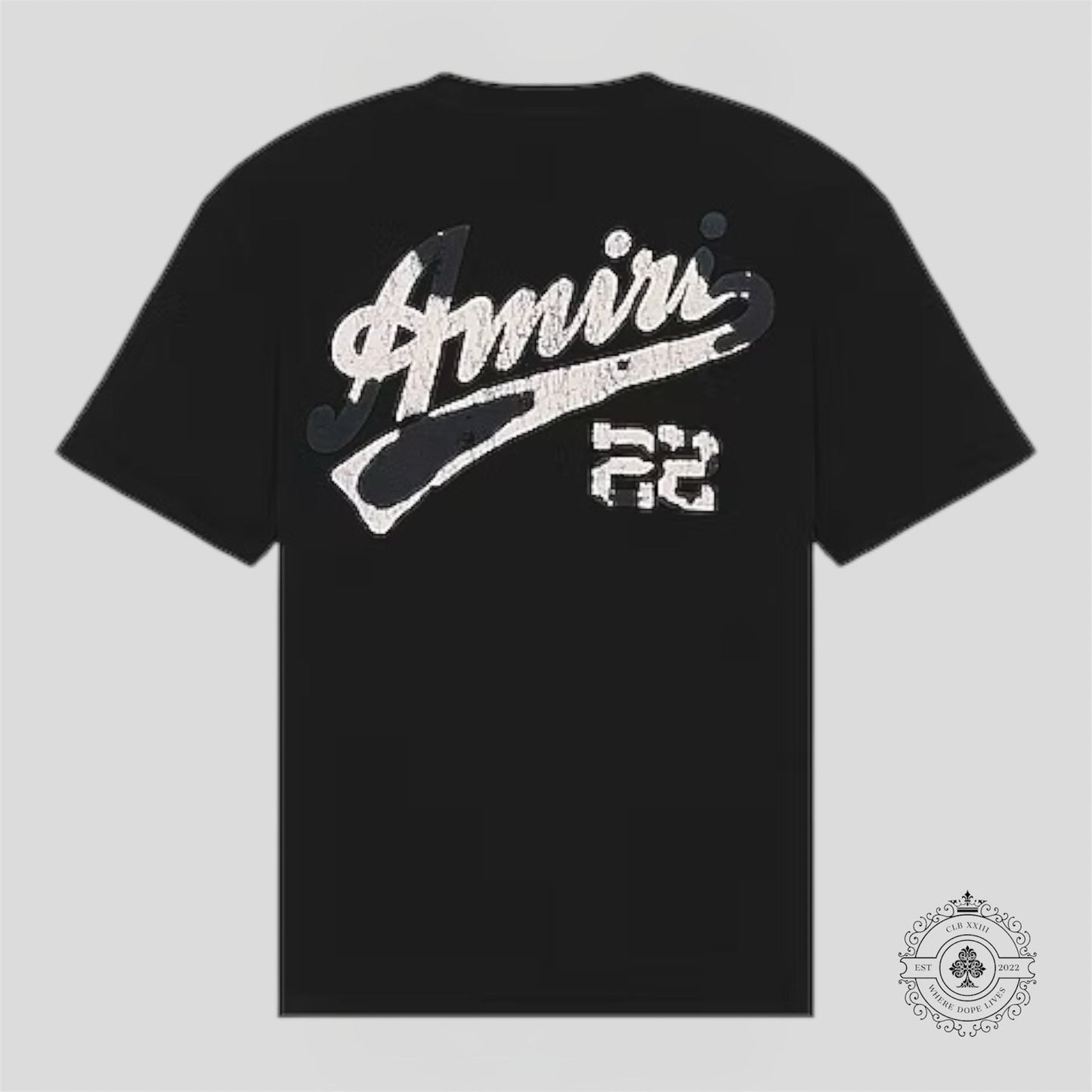 AMIRI 22 Jersey Tee in Black