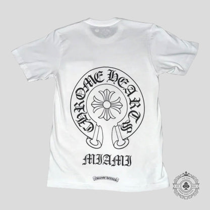 Chrome Hearts Miami Horseshoe Pocket Tee in White