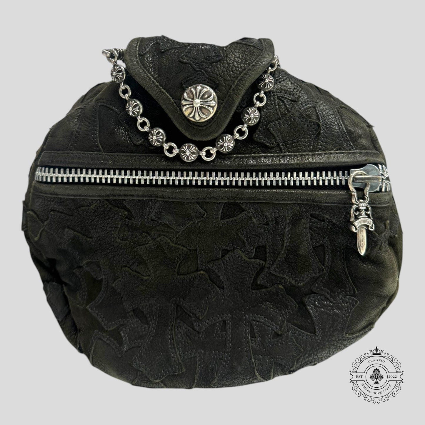 Chrome Hearts Leather Cross Patch Duffle Bag