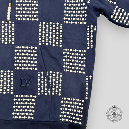 Louis Vuitton Pearl Damier Embroidery Hoodie
