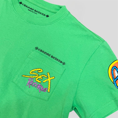 Chrome Hearts Sex Records Tee in Green