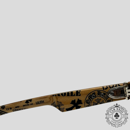 Chrome Hearts Stencil Lilith Wooden Framed Sunglasses