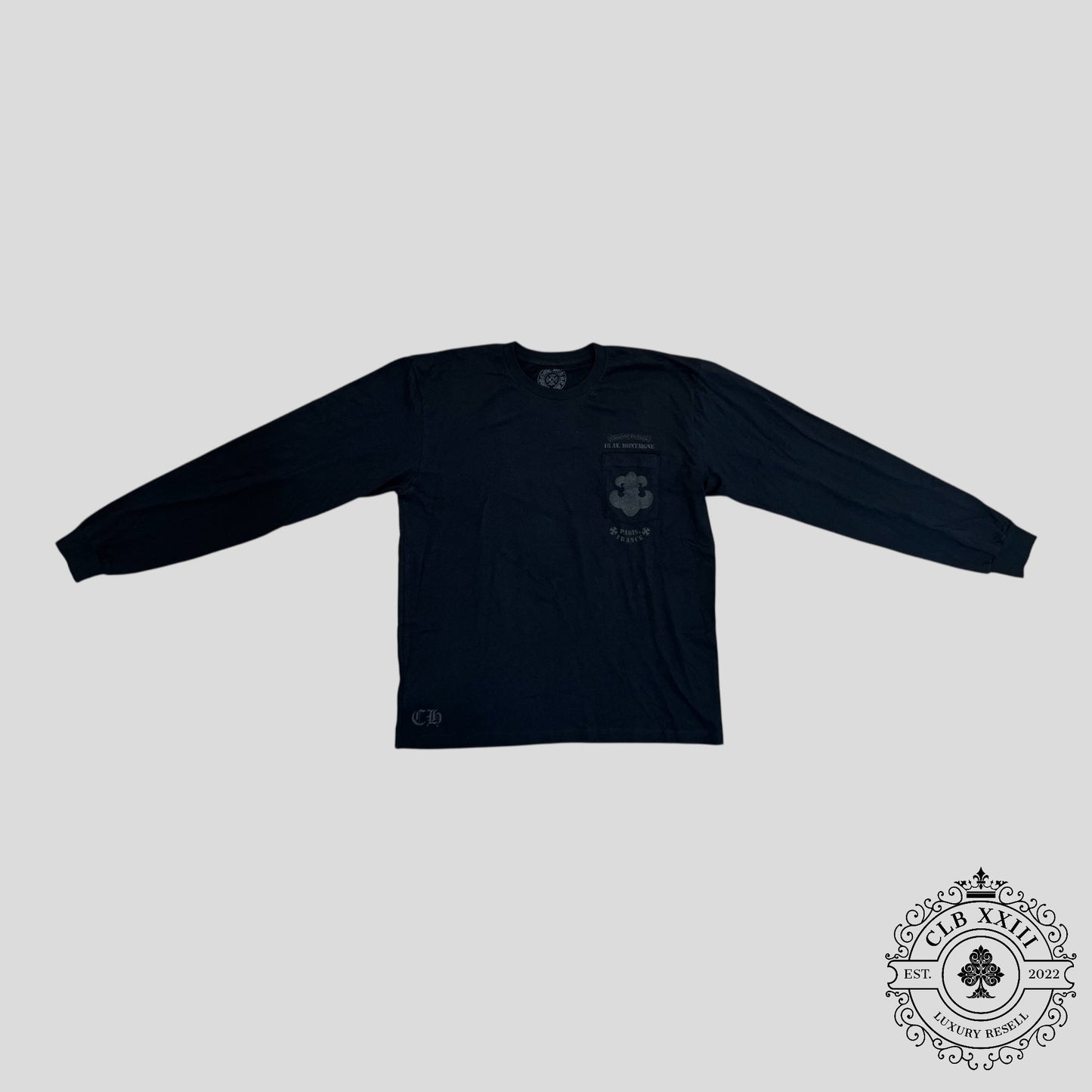 Chrome Hearts Paris Exclusive Long Sleeve Shirt in Black