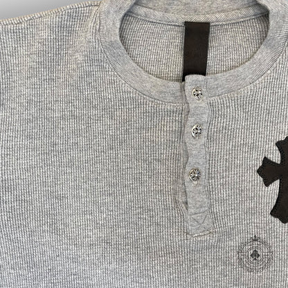 Chrome Hearts Paper Jam Thermal Sweater in Heather Grey