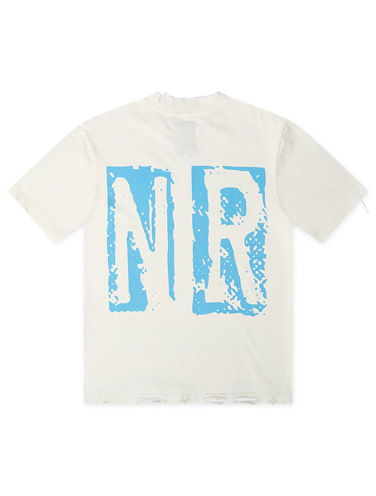 November Reign Everything I Love Hand Shredded Tee - White