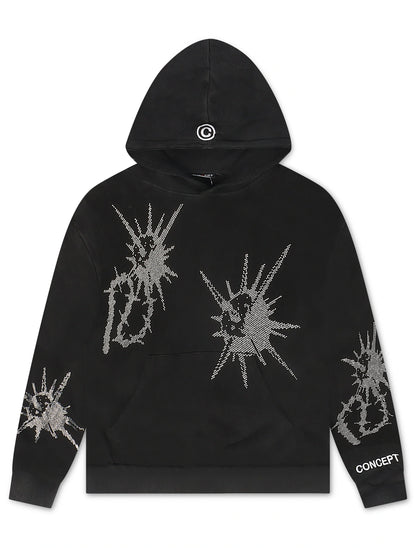 Concept LA Flail Hoodie - Black Washed