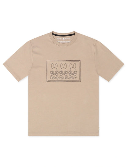Psycho Bunny Tacoma Graphic Tee - Stone