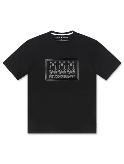 Psycho Bunny Tacoma Graphic Tee - Black