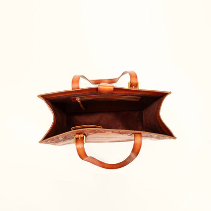 Loyal West Mivva Handtooled Medium Bag - Soft WalnutÂ Leather