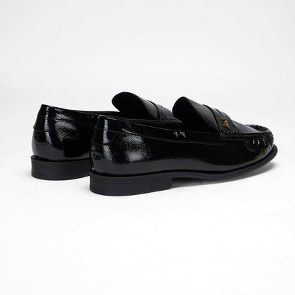 Loyal West LEATHER LOAFERS - BLACK