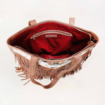Loyal West Hide And Fringe Large Cowhide Purse