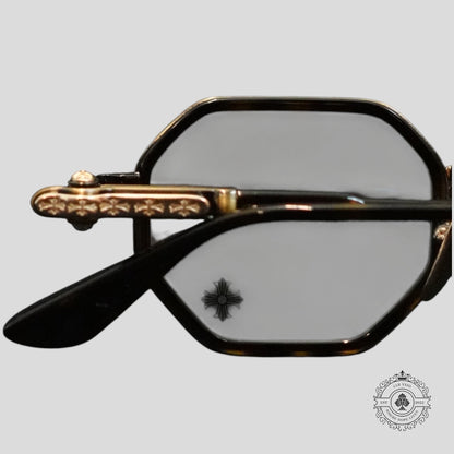 Chrome Hearts Tatters Glasses in Tortoise Shell/Gold