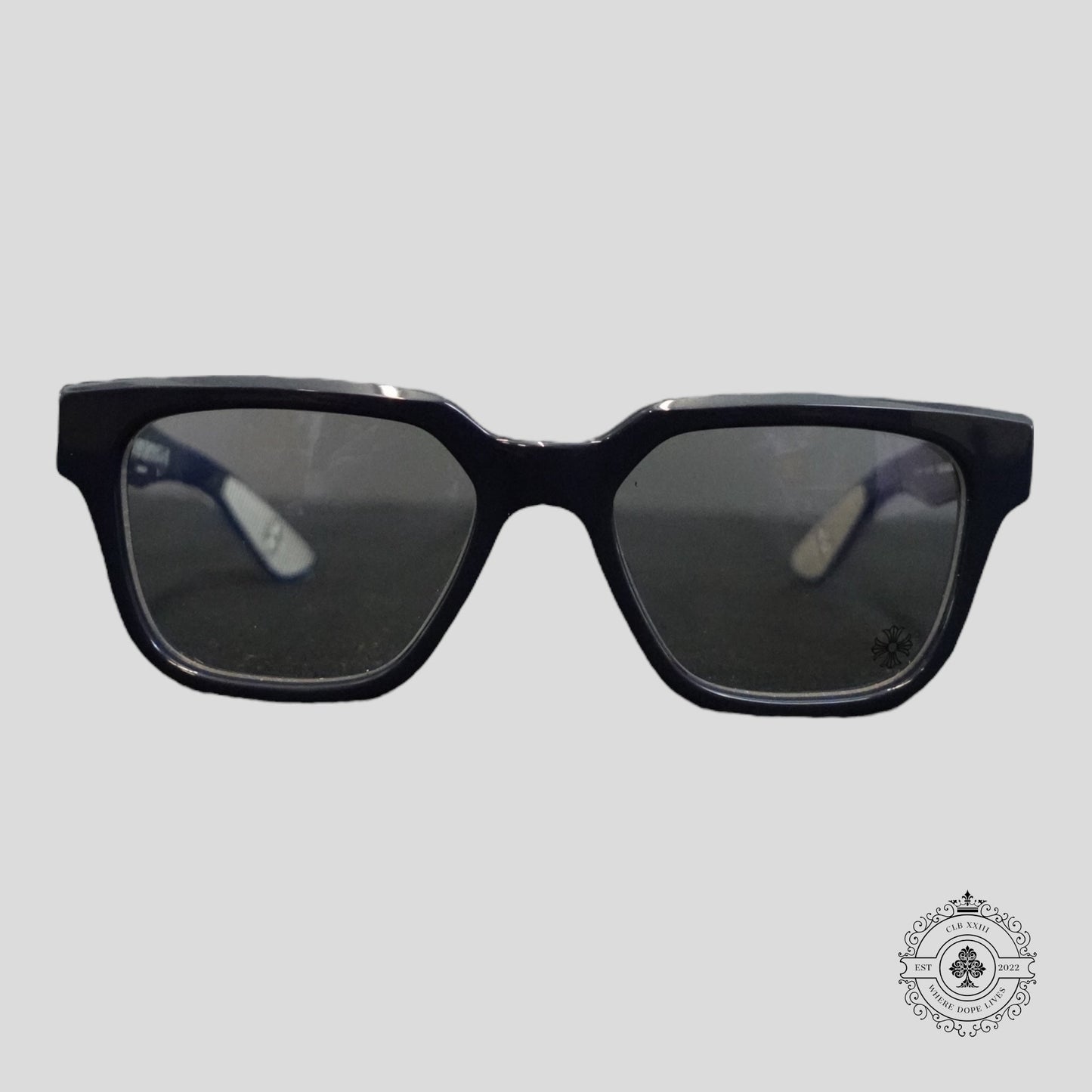 Chrome Hearts Vagillionaire II Glasses in Blue/Silver
