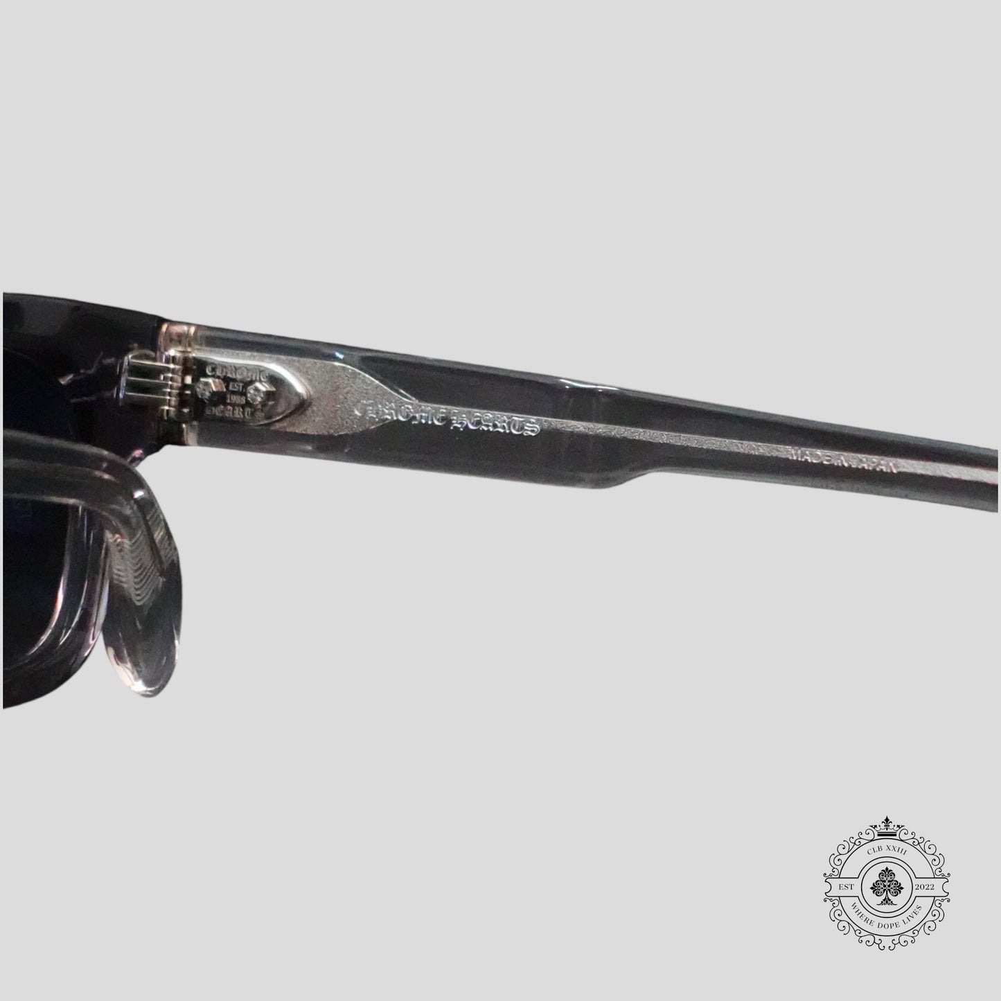 Chrome Hearts Dick Fitzener Sunglasses in Clear/Silver