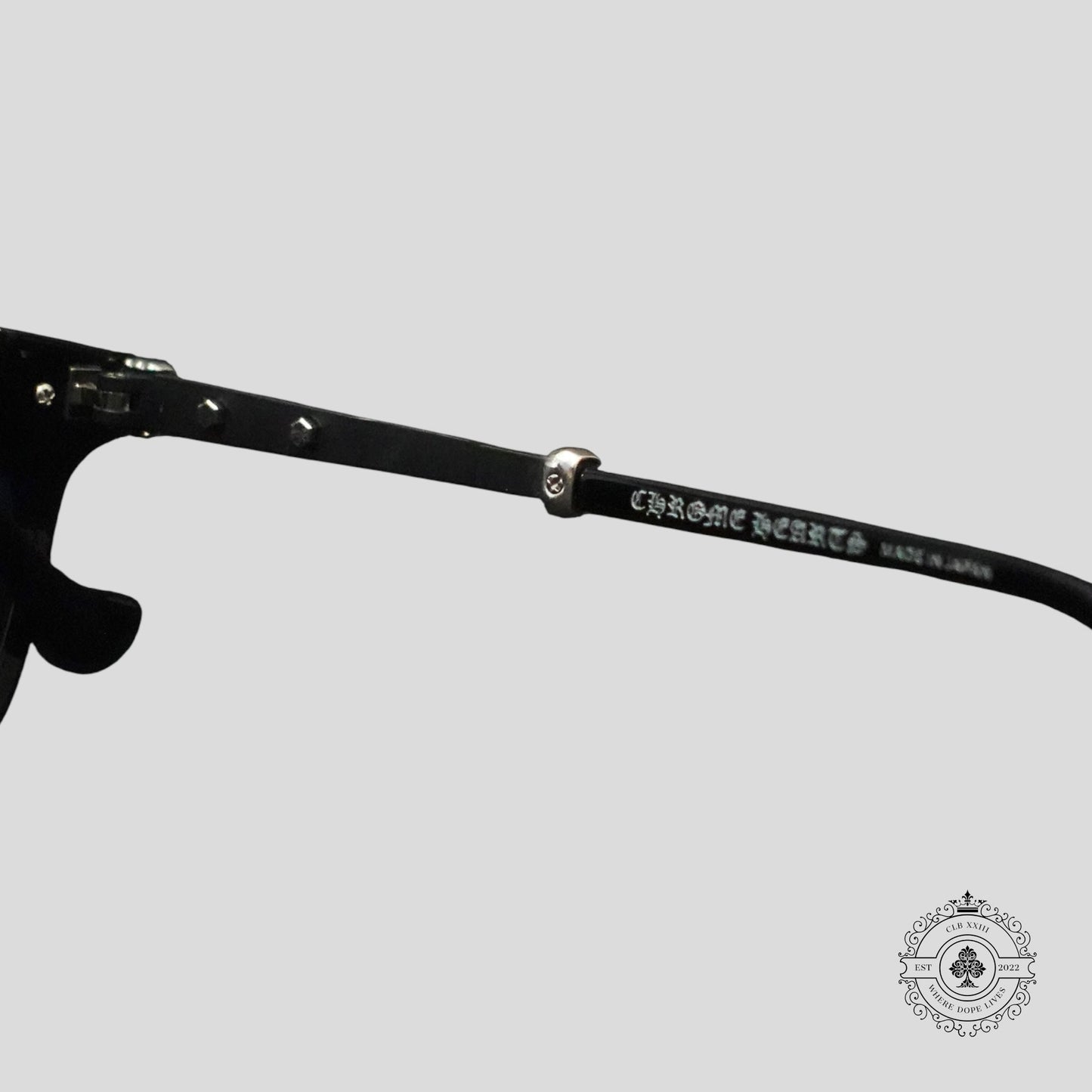 Chrome Hearts Titanasluvr Glasses in Black/Silver