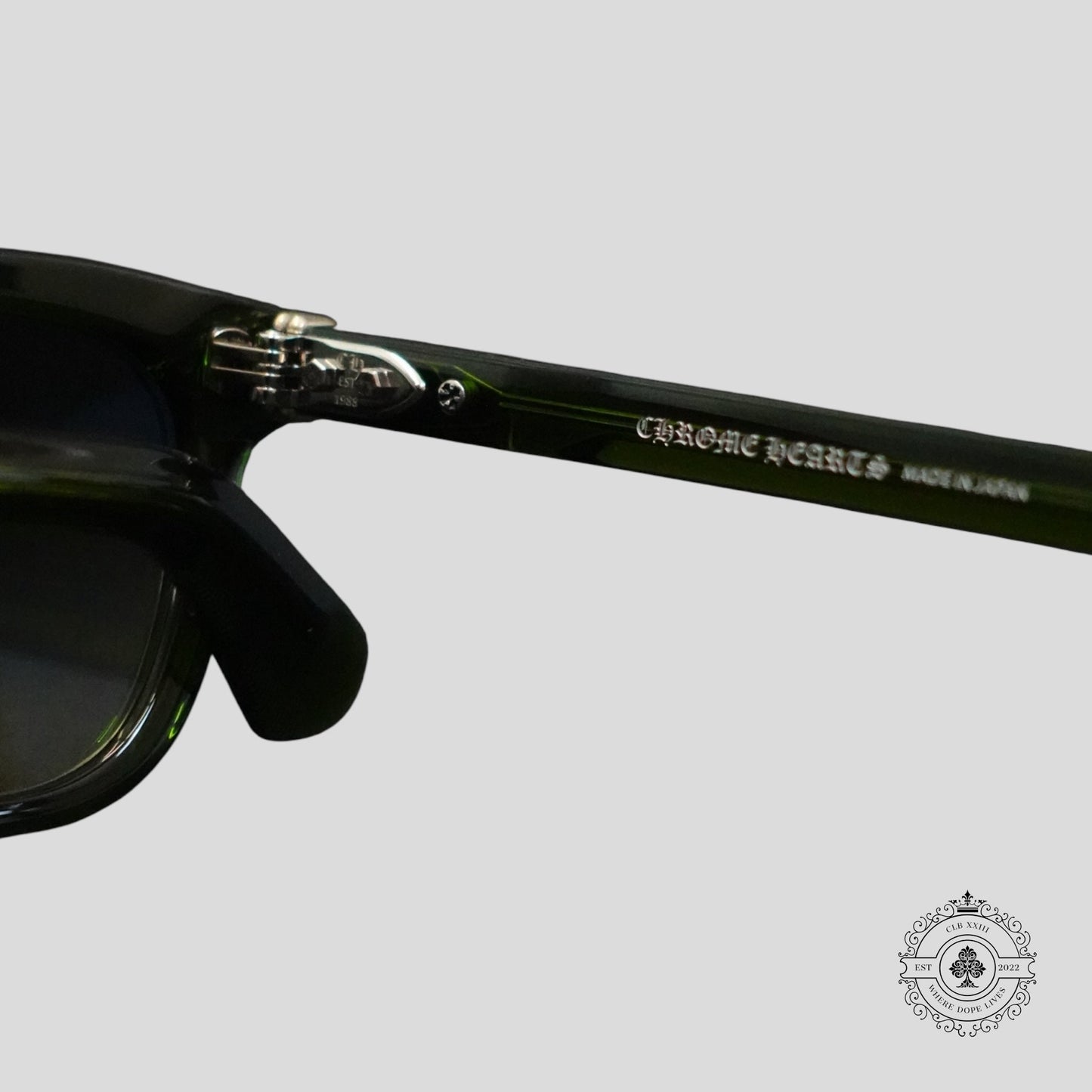 Chrome Hearts Smoke Show Sunglasses in Green/Silver