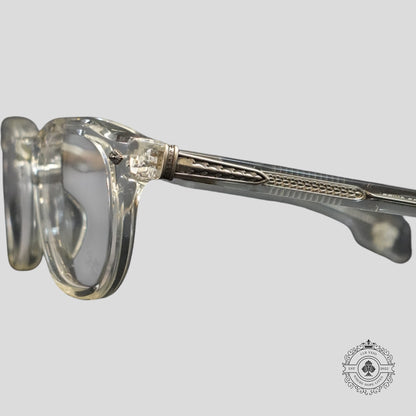 Chrome Hearts Chirp Chirp Glasses in Clear/Silver