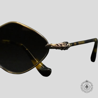 Chrome Hearts Diamond Dog Sunglasses in Tortoise
