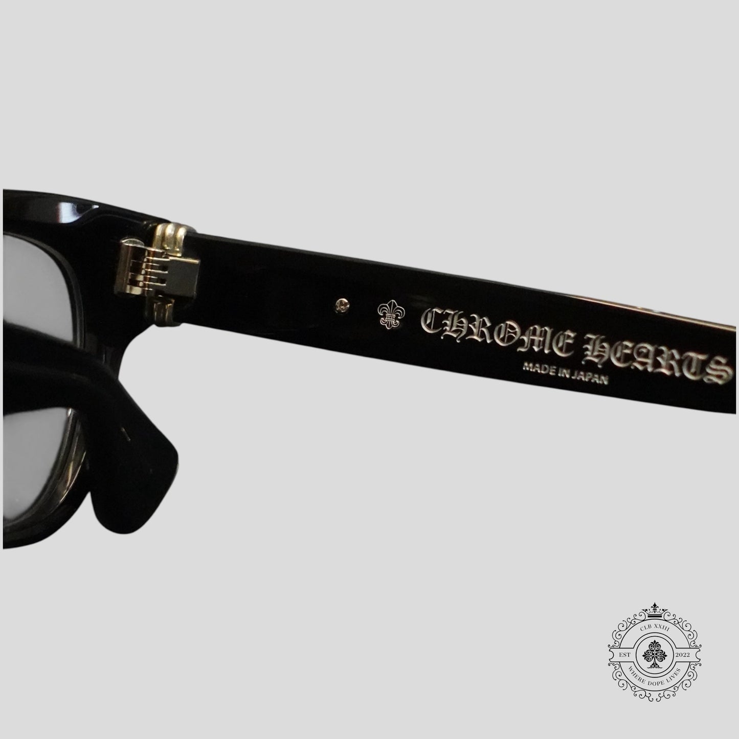 Chrome Hearts Diamond Embellished Cuntvoluted Glasses in Black/Silver