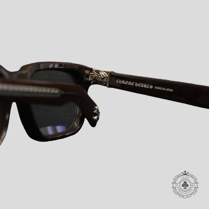 Chrome Hearts See You In Tea Sunglasses in Brown/Silver
