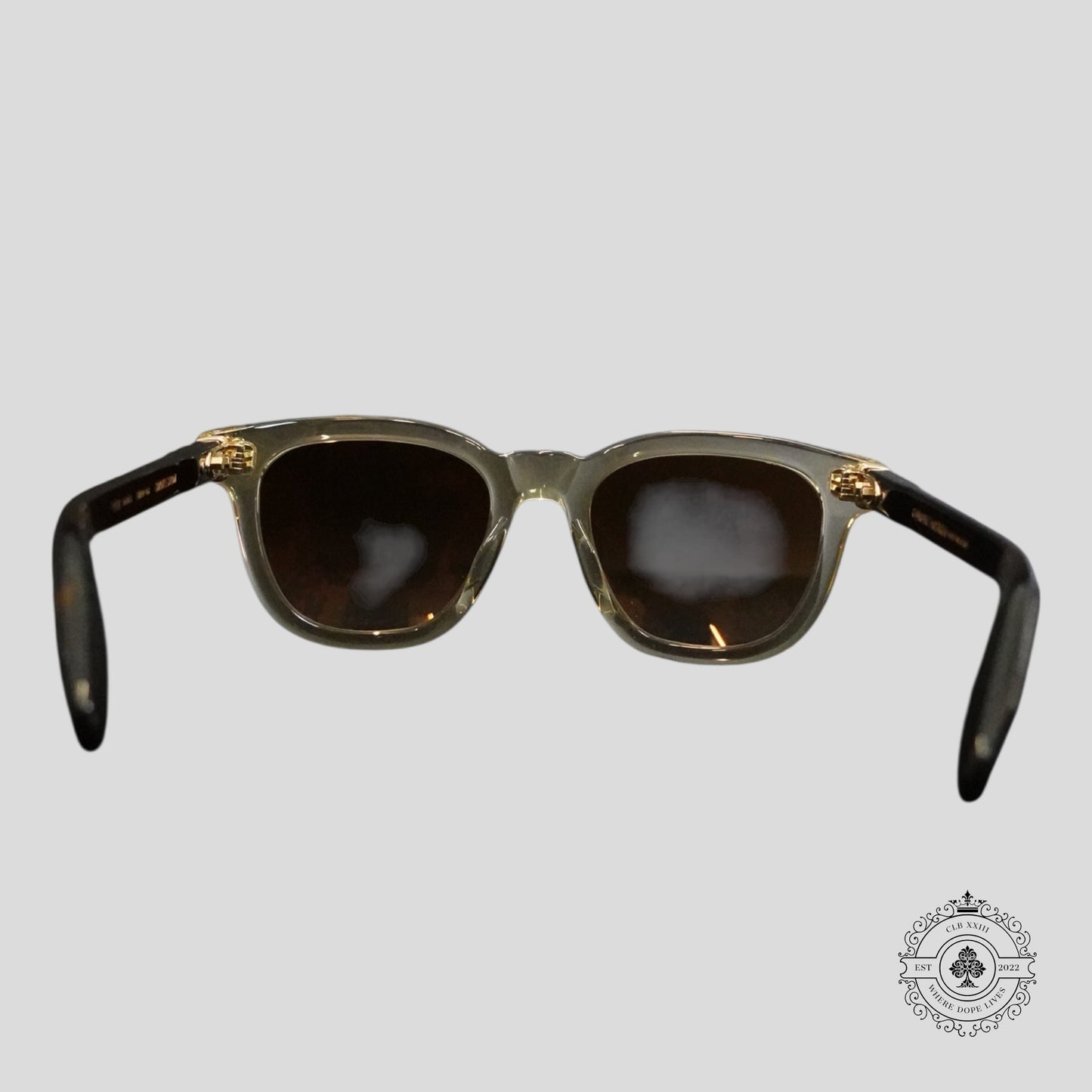 Chrome Hearts Smoke Show Glasses in Tortoise Shell/Gold