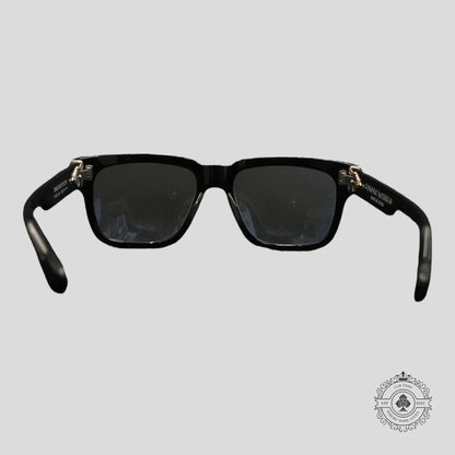 Chrome Hearts Box Officer Glasses in Black/Silver