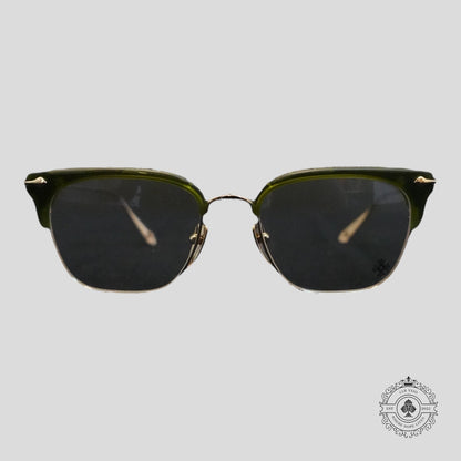Chrome Hearts Sluntradiction Sunglasses in Green/Gold