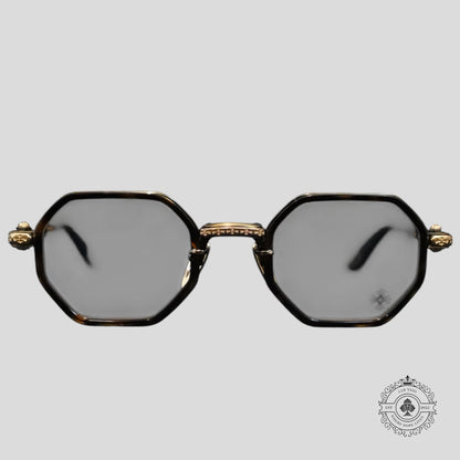 Chrome Hearts Tatters Glasses in Tortoise Shell/Gold