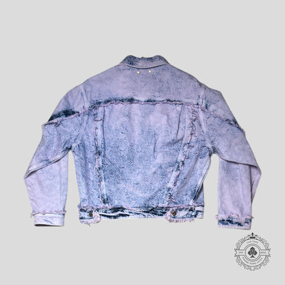 Louis Vuitton Fringed Monogram Boyhood Denim Jacket in Purple