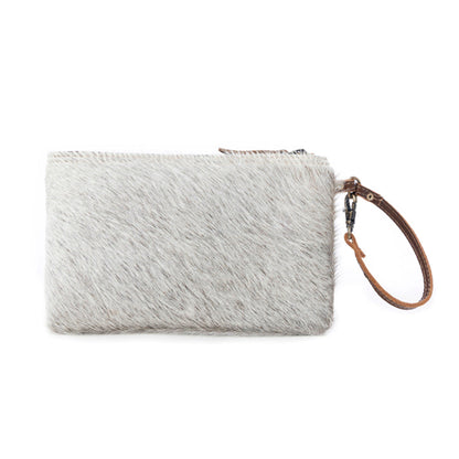 White & Brown Hairon Pouch