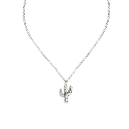 Amazing Saguaro Cactus Pendant Necklace