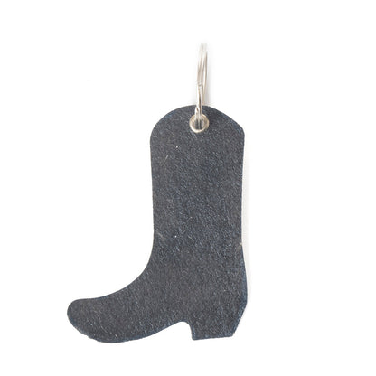 Moss & Mesa Leather Key Fob in Saddle Green