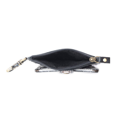 Wildflowers of the Prairie Credit Card Holder In Black & Brown